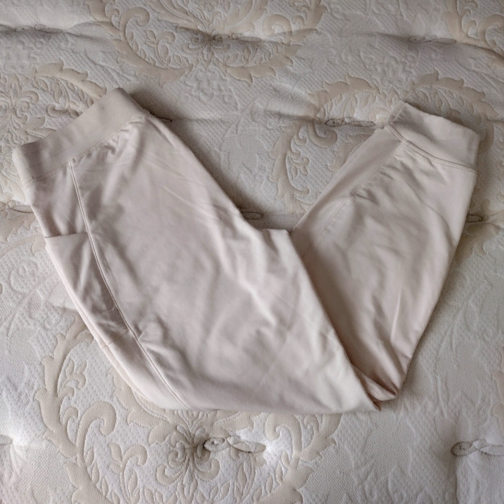 Fabletics Cream Joggers Women's size L EUC